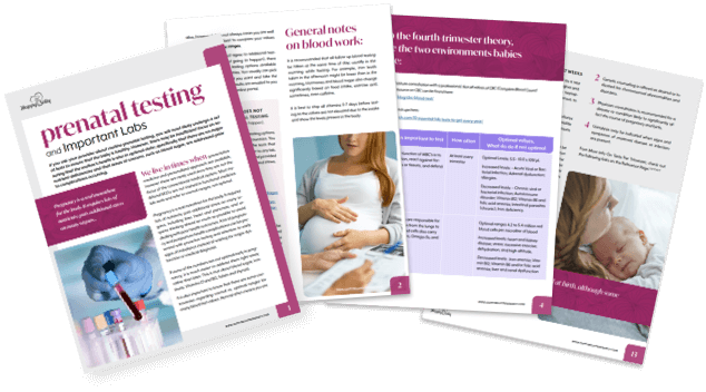 Preview of the blood work and additional testing handout