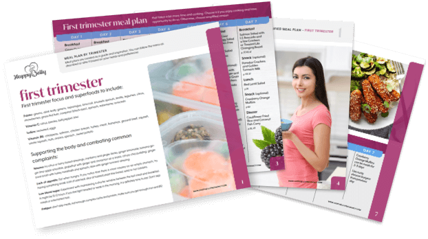 Preview of the trimester meal-plan handout